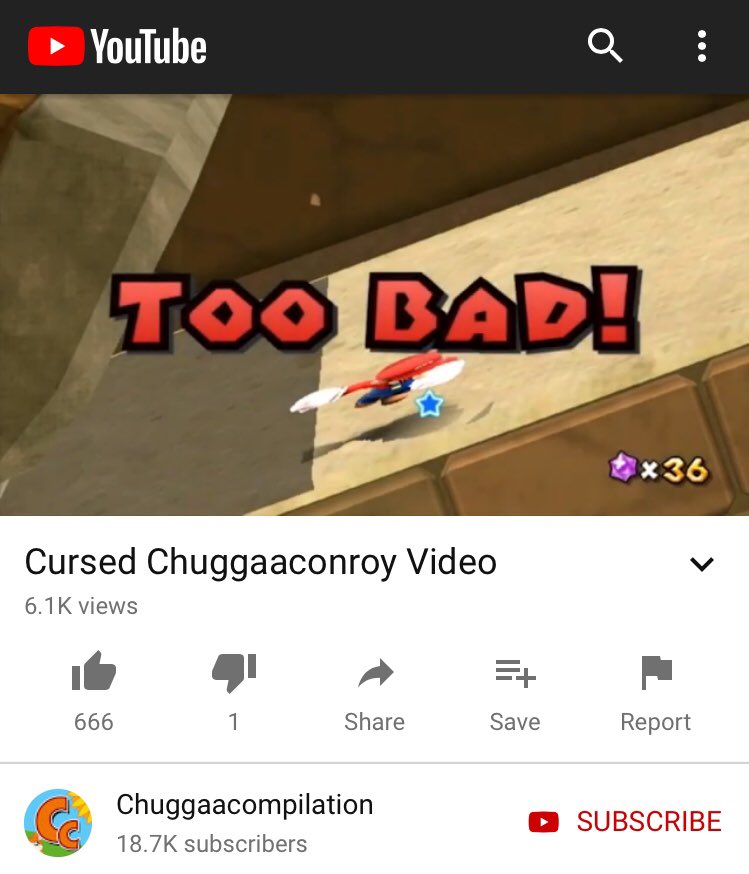 EpicQuester's tweet photo. I watched the recent @Chuggaacomp video at the perfect time. Truly cursed. https://t.co/qZA2zcOIcY