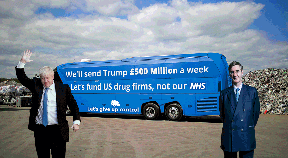 jeremycorbyn's tweet image. A good deal for Donald Trump - but not for us.