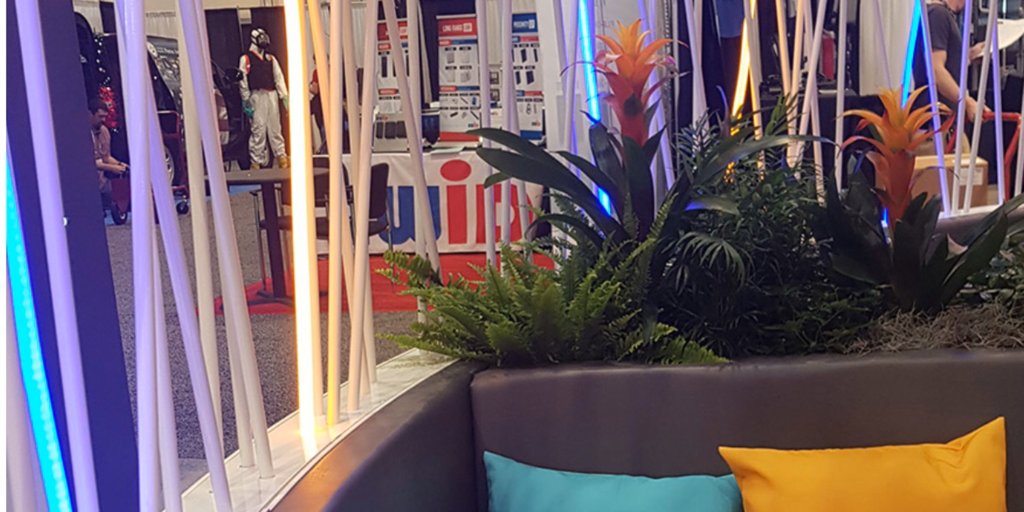 “One of the most impressive stands I’ve seen. And this is my 50th exhibition to date.”  Feedback like this always give us a smile and proof that hard work, pushing boundaries &amp; having an exceptionally creative team really pays off.  #exhibitionspace 4d-design.co.uk