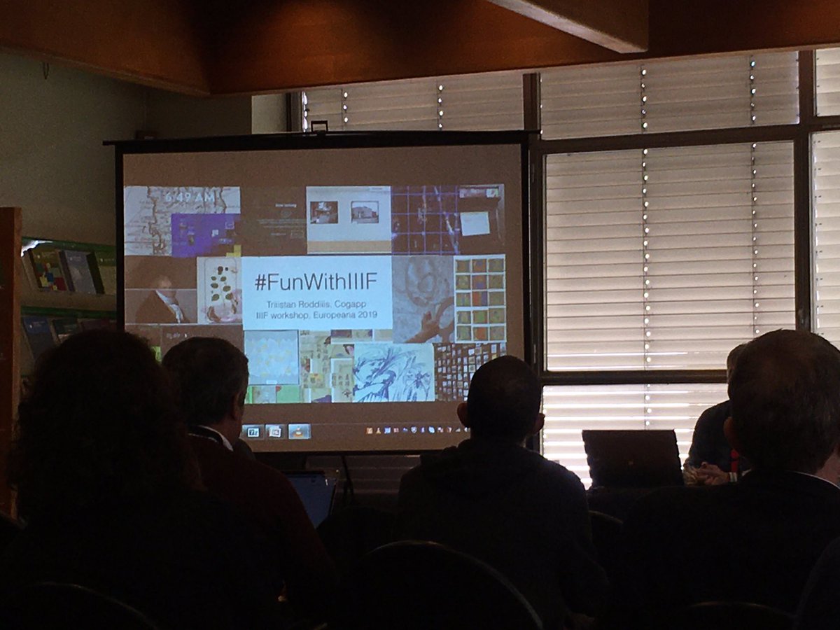 cneudecker's tweet photo. Now let‘s have some #funwithiiif and Triiistan Roddiiis @tristan_roddis showing the wealth of possibilities of #iiif content #Europeana2019 https://t.co/7wEhuOUFjm