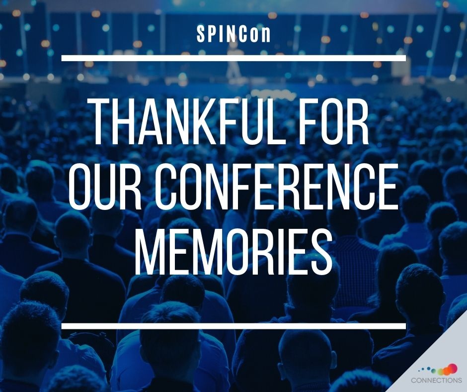 Oh all the fun we have had!! We are thankful for all our amazing #SPINCon memories; all the laughs, all the friends. What are your favorite conference memories?