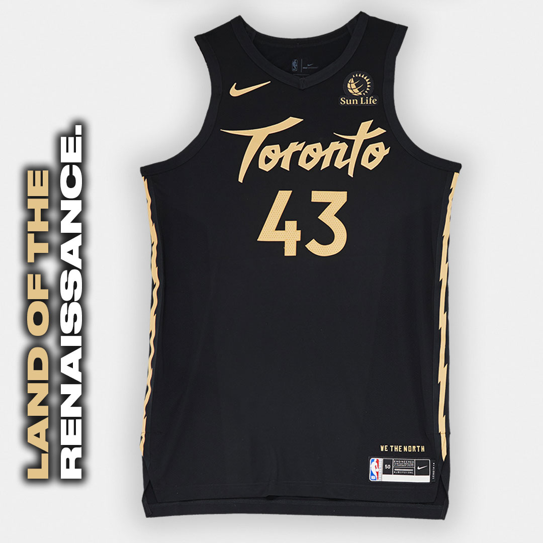 LAND OF THE RENAISSANCE. Get your  @Raptors Nike NBA City Edition Jersey NOW   https://on.nba.com/2XQUcfZ 