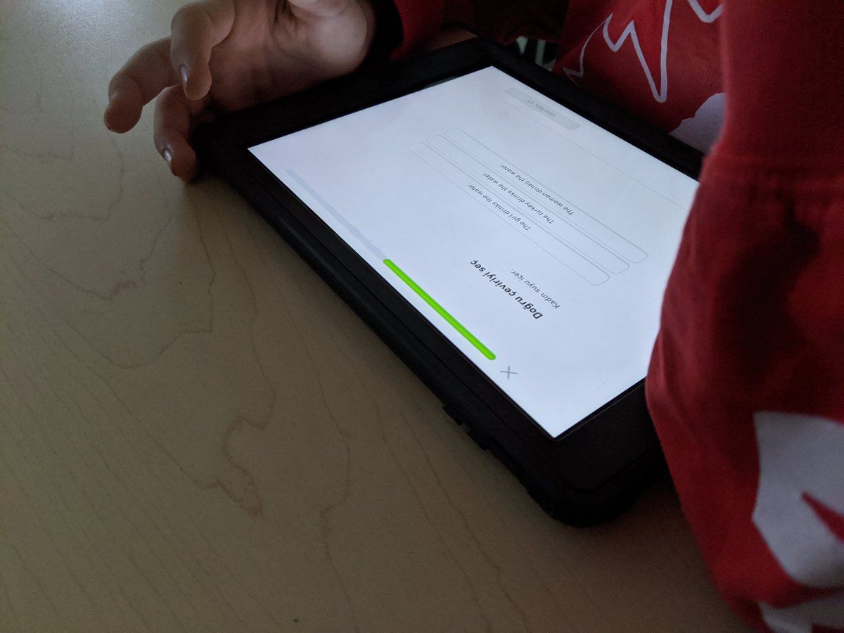 Using <a href="/duolingo/">Duolingo</a> to help a student who speaks Turkish learn English! It may or may not be helping me learn Turkish at the same time. #hillsideinspires <a href="/hillsideTwolves/">Hillside PS</a> <a href="/PeelSchools/">Peel District School Board</a>  @ERFPeel