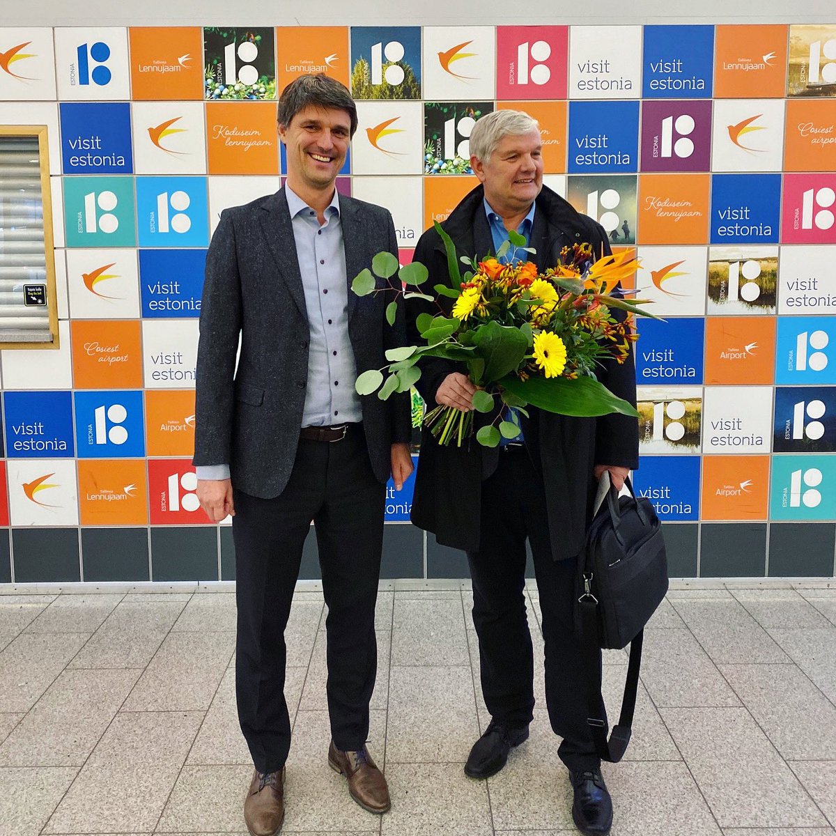 TLLairport's tweet photo. As of today, #TallinnAirport has serviced 3 million passengers this year. Last year the 3  million milestone was achieved on 31st Dec. We congratulated the 3-millionth passenger at the arrivals gate and we’re very excited about the final number of passengers of 2019.
#TLLairport https://t.co/zBrbSLqbgk