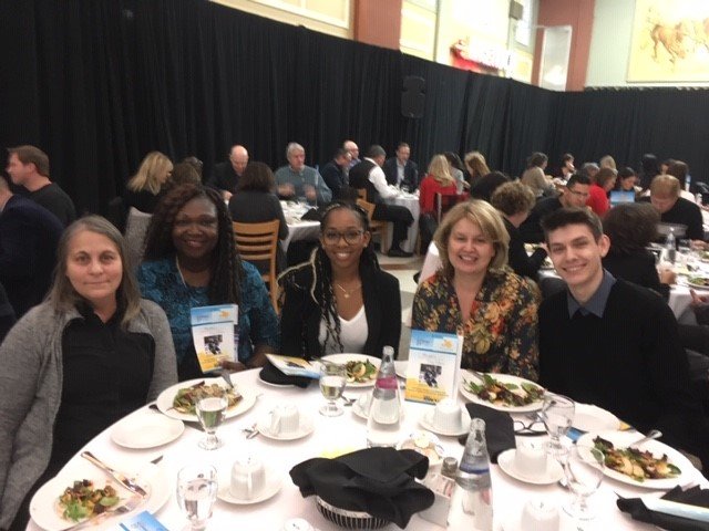 Our students supporting the Barrie Food Bank.  Amazing! #enactus #georgiancollege #barriefoodbank