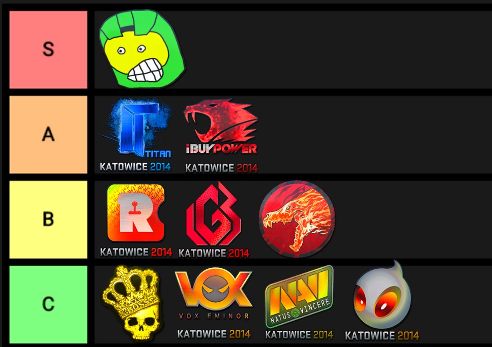 TDM_Heyzeus on X: My take on the top four tiers of CSGO stickers