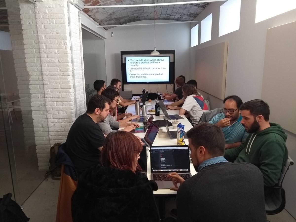 SignaturitTech's tweet image. This week, one of our loved backend developers @alexgt9  has prepared an interesting workshop about Value Objects &amp;amp; Entities. Link to the repo: bit.ly/37H5szY
#startup #workshop #valueobjects #training #bcn #cookies #TechTeam