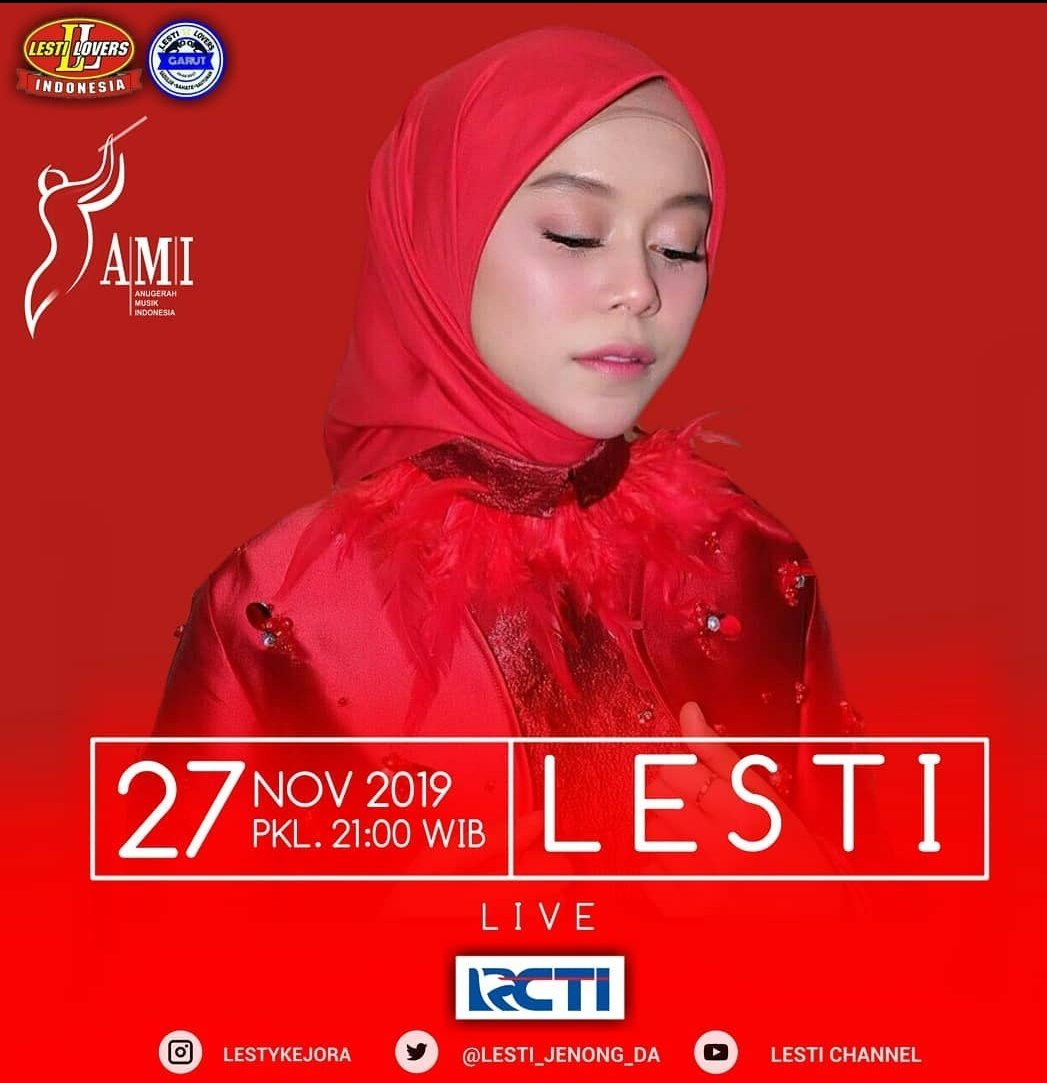 Semangat bageur...mudah2an d borong nya....
40 menit menuju on air....
#LestyKejoraAmiAwards2019