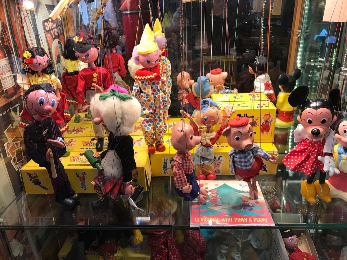 We have lots of vintage puppets in stock in our Callander shop, perfect for Christmas gifts