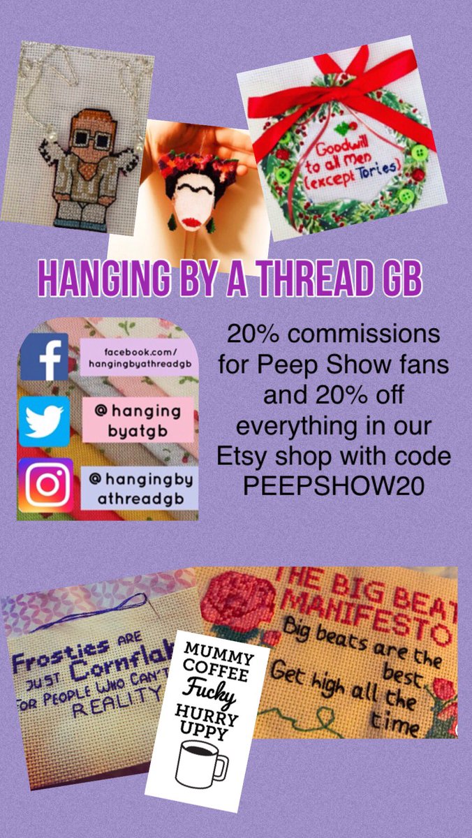 For everyone in the #peepshow gang! #etsy #etsyshop #Christmas2019 #Christmasgiftidea #ukcomedy #discount