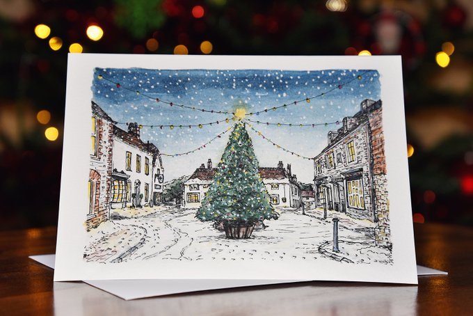 Our traditional #CHRISTMAS #CARD is again for sale on #etsy

Printed on textured 280gsm card, which accurately replicates the original #watercolour effect, the scene depicts the quaint village of #Alfriston in #EastSussex

etsy.com/uk/listing/650…

#christmastree #eastbourne #art