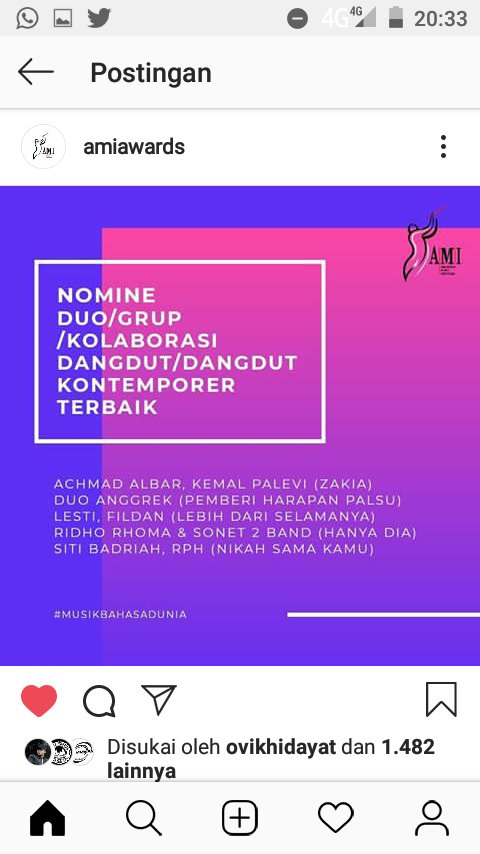 Nominasi duo/group/kolaborasi dangdut terbaik <a href="/Lesti_Jenong_DA/">Lestykejora</a>
#LestyKejoraAmiAwards2019