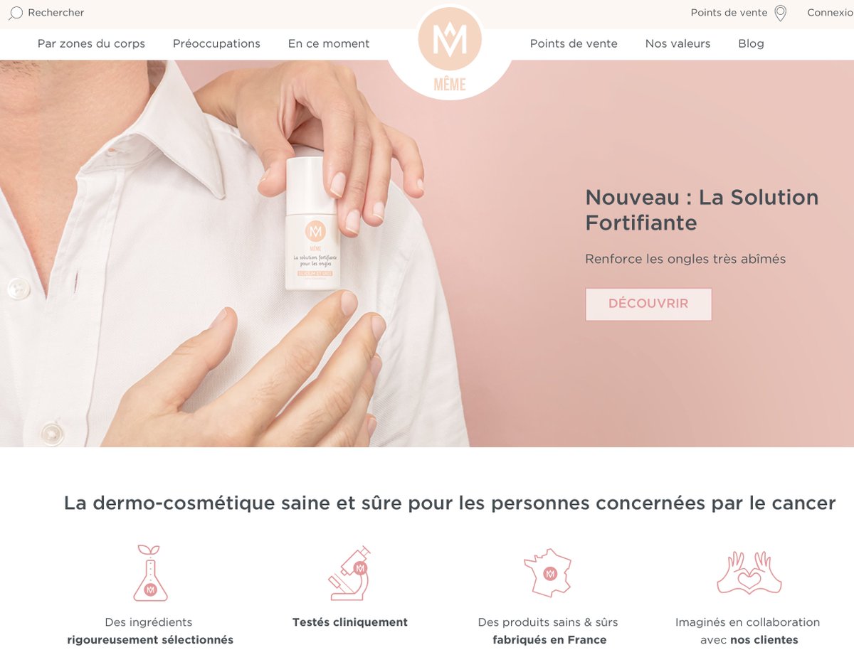 patamiel's tweet image. Encouragements pour une startup a du sens : @MEME_COSMETICS, la dermo-cosmétique saine et sûre pour les personnes concernées par le cancer
memecosmetics.fr/fr/