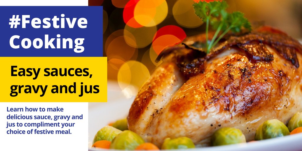 If you've ever suffered with a dry turkey then this #FestiveCooking course is for you. Learn how to make the most delicious, rich sauces, gravy and jus to compliment whatever you're cooking for Christmas dinner. 
socsi.in/4iKUc