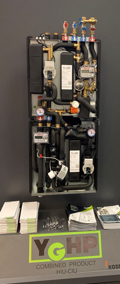 YGHP3's tweet photo. YGHP Showing the combined heating, hot water and cooling interface unit at #CibseLive #Build2Perform #HIU #CIU #HeatInterface #YGHP https://t.co/HtXcbQXOub