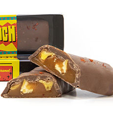 The best #candy bar, in our opinion, is the Lucha Crunch Bar from <a href="/GearhartsRVA/">Gearharts Chocolates</a>. blog.thenibble.com/2019/11/27/sto… #StockingStuffer #Chocolate