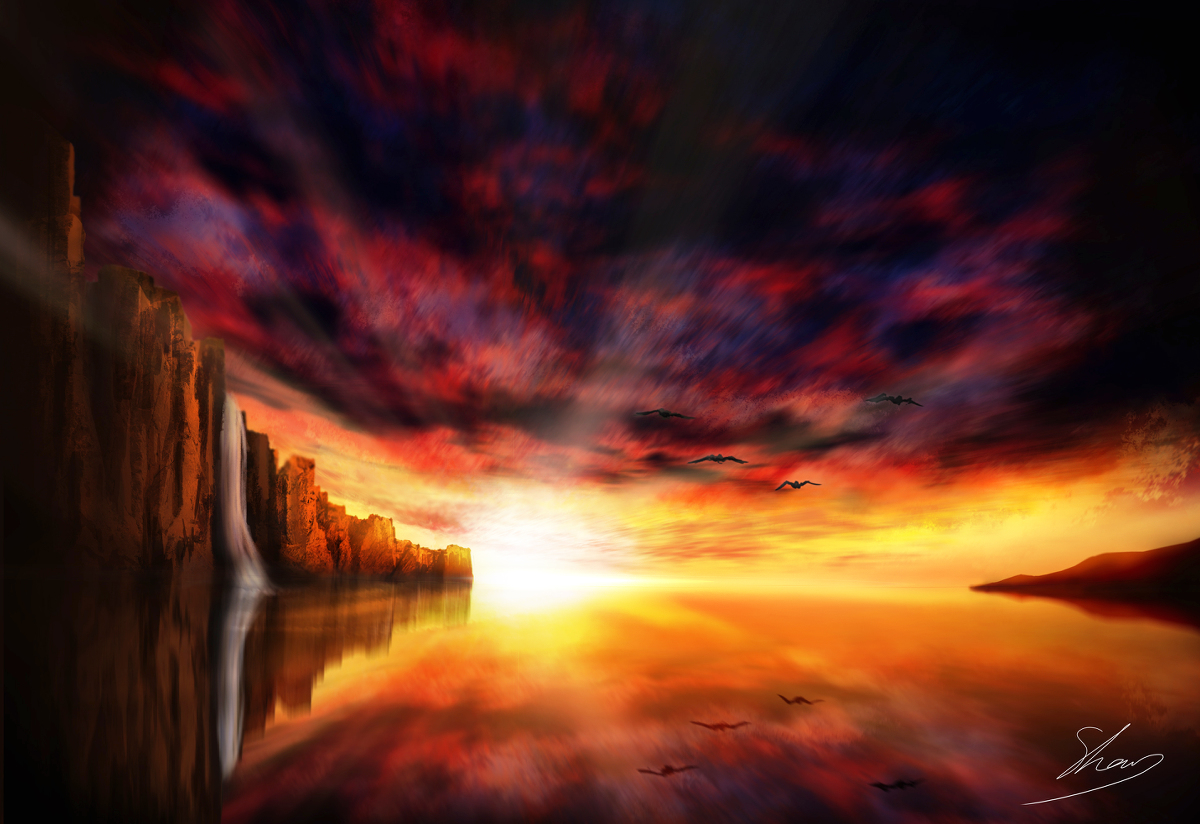 星天堂 シャン U Tvitteri 夕暮れ イラスト オリジナル 風景 夕暮れ Photoshop 湖 T Co Y98aulcrir 星天堂 シャン U Tvitteri 夕暮れ イラスト オリジナル 風景 夕暮れ Photoshop 湖 T Co Y98aulcrir