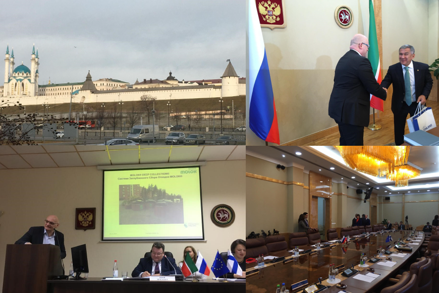MolokLtd's tweet photo. Molok Oy together with Team Finland delegation showcasing their expertise in Kazan, Tatarstan 26.-27.11. Kazan is the sixth most populous city in Russia with a population of 1.243.500. This is one of Team Finland export promotion visits. #kazan #molok #waste #teamfinlandfi #FRCC https://t.co/56aGoHKbWx
