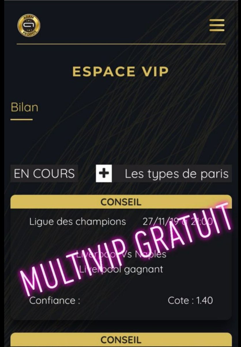 VIPdesPROS's tweet image. VIP Adam