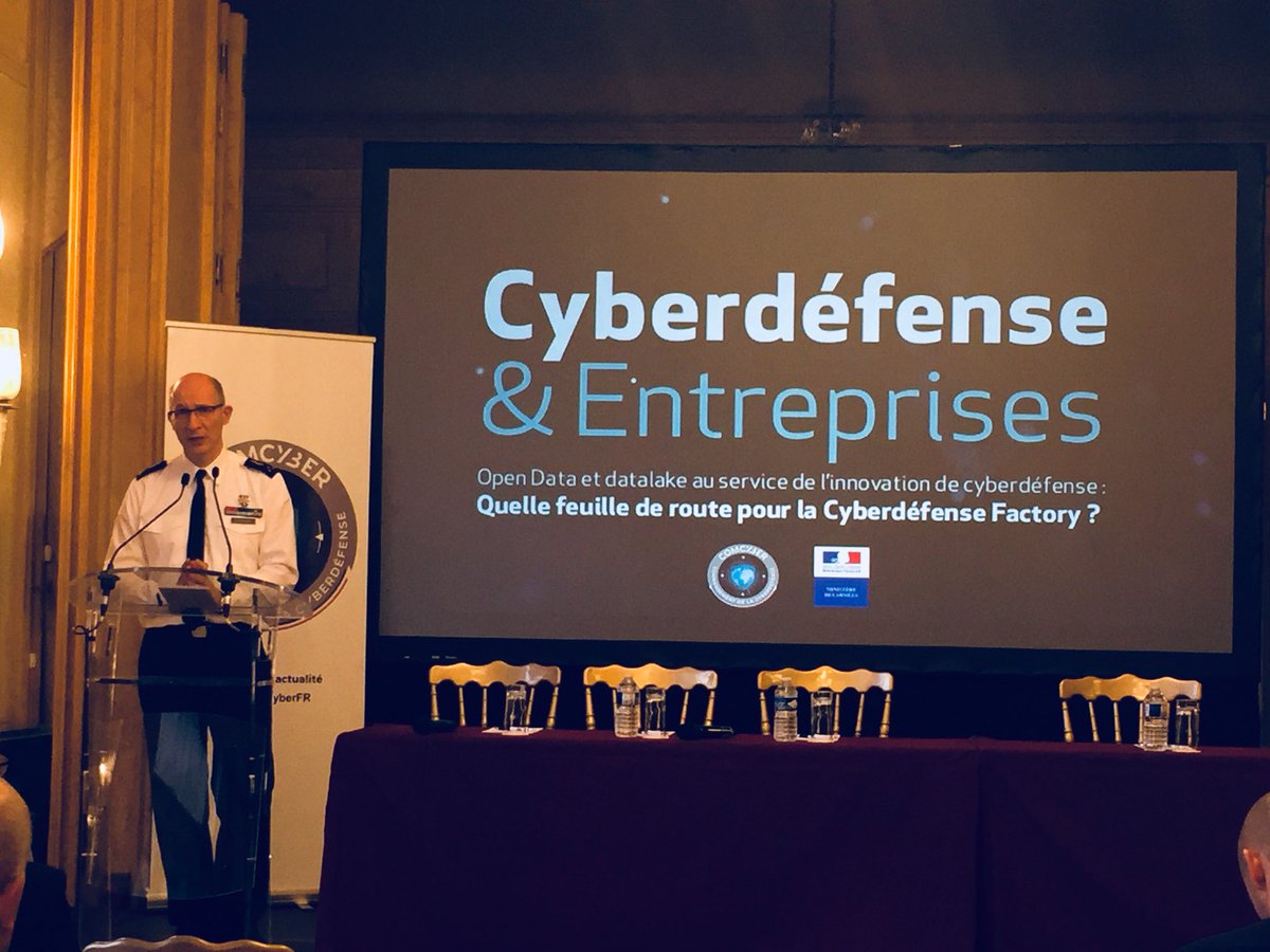 #endirect [Journée de travail Cyberdéfense &amp; entreprises] Le GDA Didier Tisseyre s’adresse aux entreprises en lien avec la Cyberdefense dans le cadre du lancement de la Cyberdéfense Factory #Cyber #Cyberdéfensefactory