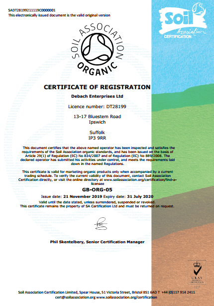 debach01's tweet photo. We are happy to announce that we have gained Organic Certification from the @SoilAssociation 

https://t.co/KWmpmRFbXH https://t.co/hMypgiNQsV