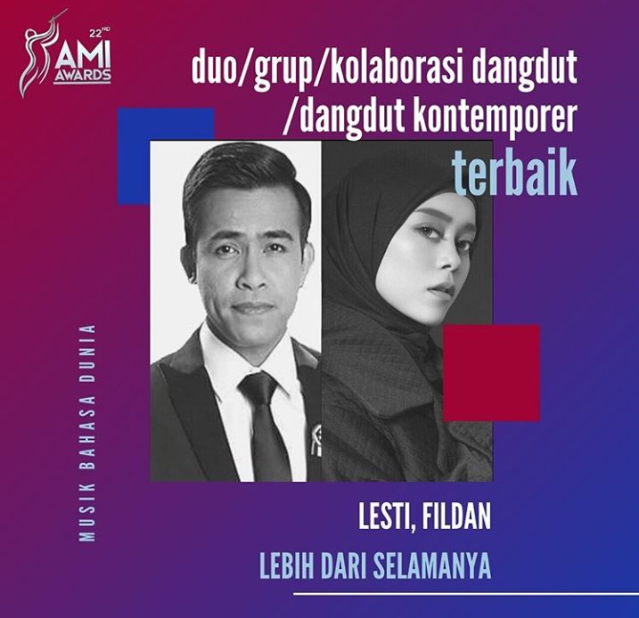 Mantap.....
#LestyKejoraAmiAwards2019