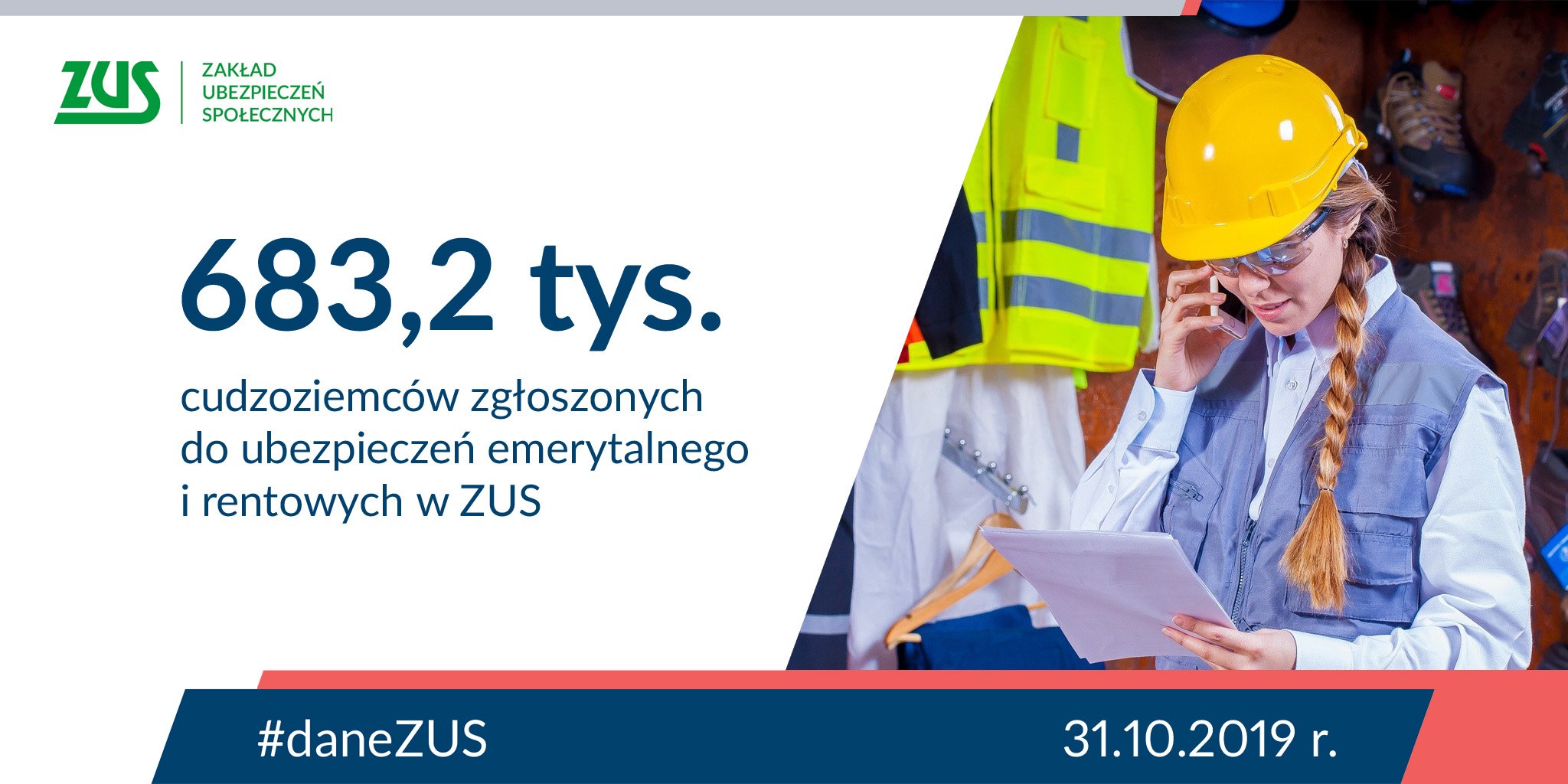 ZUS on Twitter: "📈Na koniec października było ponad 6⃣8⃣3⃣ tys. cudzoziemców zgłoszonych do ubezpieczeń emerytalnego i rentowych w #ZUS. Prawie 400 tys. z nich to pracownicy, a blisko 3⃣ proc. prowadzi własną firmę. Najwięcej jest obywateli: 🇺🇦Ukrainy 🇧🇾Białorusi 🇬🇪Gruzji #daneZUS #cudzoziemcy… https://t.co/yIhmjHkBPj"