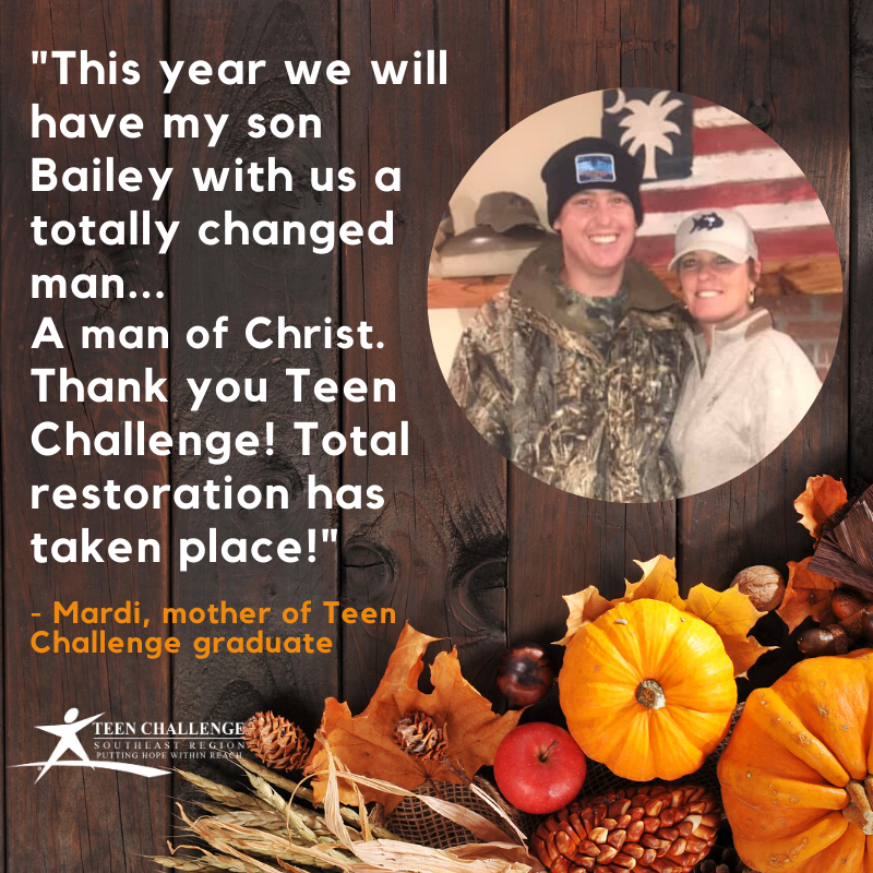 TeenChallengeSE's tweet photo. There is #HOPE for family restoration! Thank you, Mardi, for sharing your story with us. We pray with brings hope to families with a son or daughter struggling this #Thanksgiving season.
#WednesdayMotivation https://t.co/q3BN41o1Y1