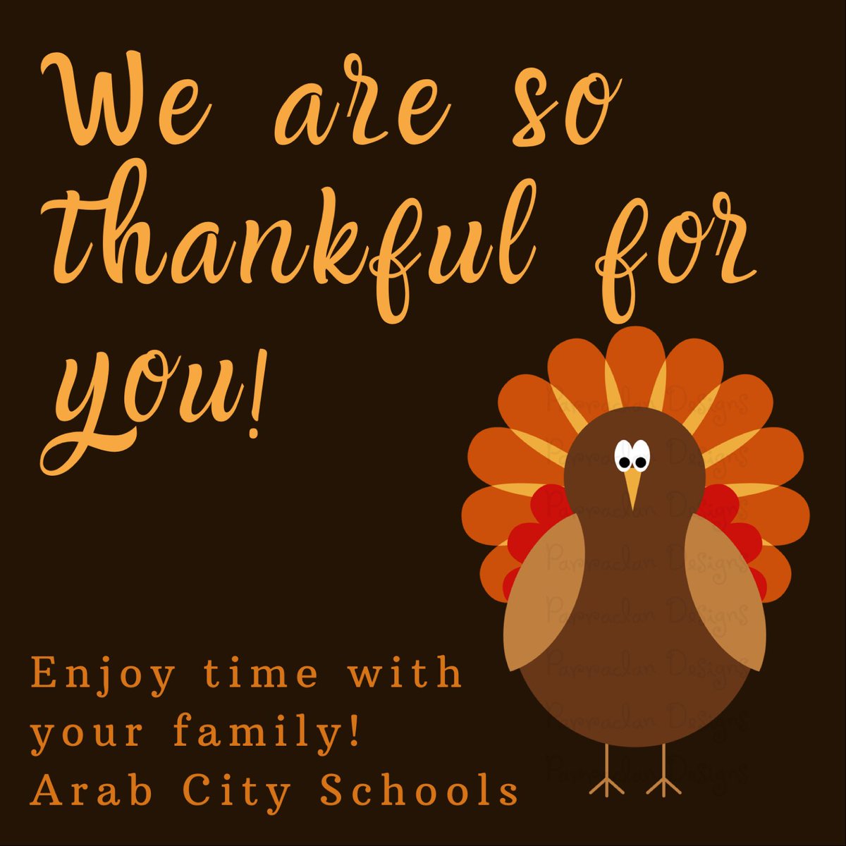 ArabCitySchools's tweet photo. Happy Thanksgiving ACS family! #ArabCSVision #WeRArab @ArabPrimary @AESKnights @ArabJrHigh @ArabHighSchool https://t.co/mh6MKNgLDp