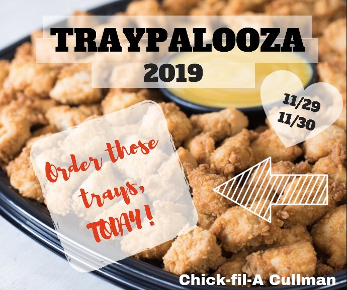 Traypalooza! Your friendly reminder 👍