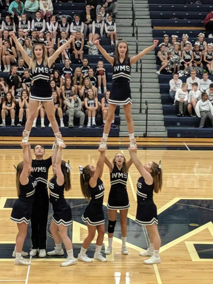 PaulEndres's tweet photo. As much as I like watching @KevCaseOConnor play 🏀 and watching @mcdbasketball, @williamjeffress @becksquad3 @max21paris @jacksonhower and squad warm up. She is the BEST reason to be at Meet The Trojans! 1st time preforming as a flyer #DadsHeartRacing #GoMakayla @mcdathletics https://t.co/kgy6lyt30J