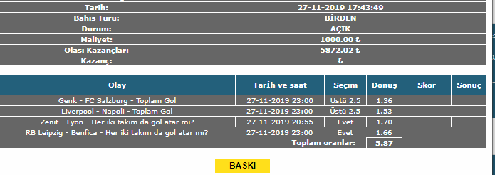 stenografsteno's tweet photo. Kupon tutarsa 10 kişiye 20tl bonus yükletelim
#bilyoner #idda #canlı #bahis #bonus #papara #SampiyonlarLigi #papara #cepbank #won #bet #gol https://t.co/84GeIGda2E