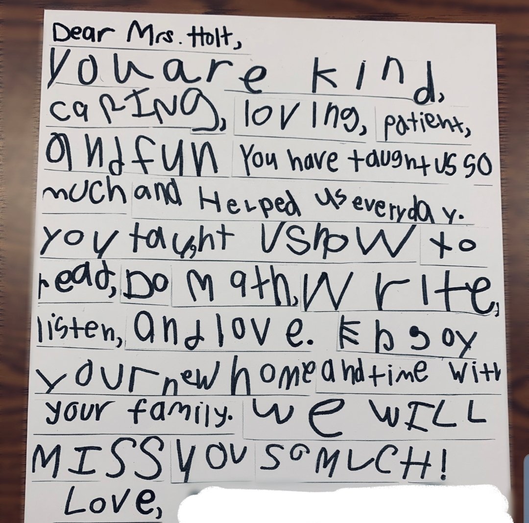 Yesterday was a bittersweet day as said good bye to Mrs. Holt and celebrated everything she has done for her Malcolm students.  She will be missed! Happy retirement!