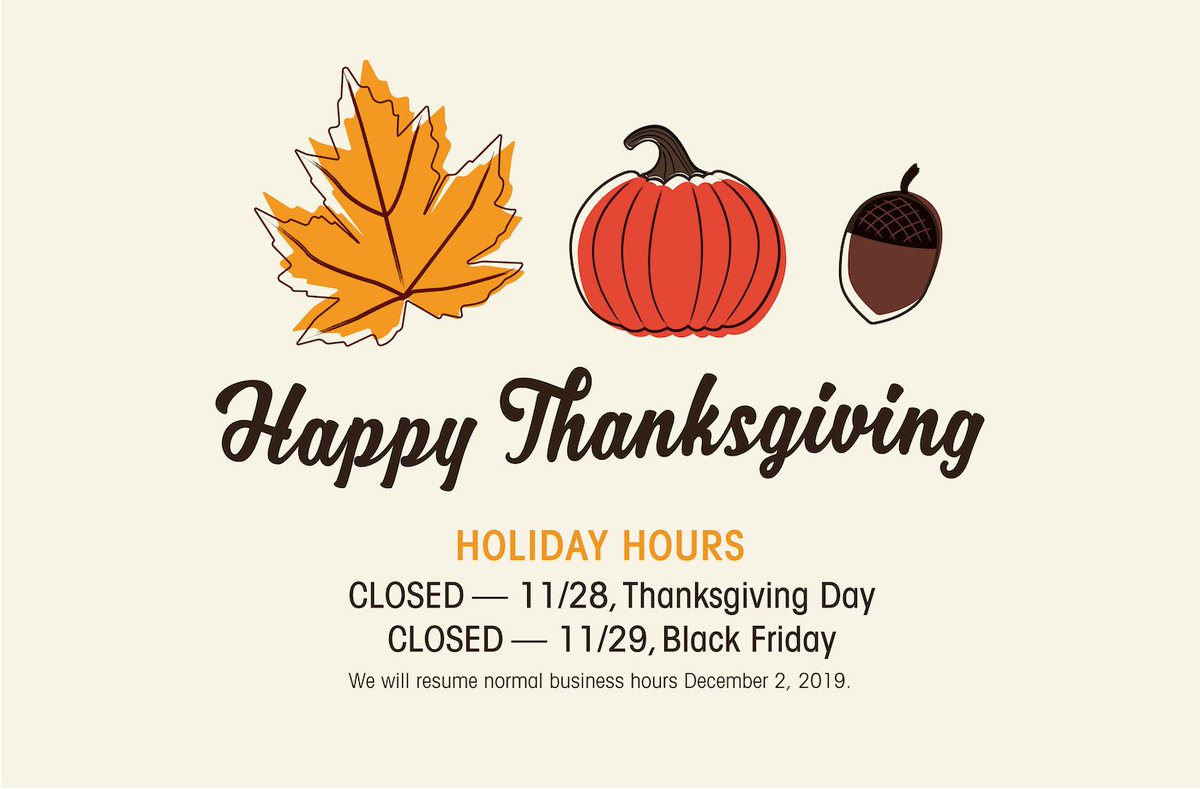 We are Thankful for your business. Have a Happy Thanksgiving! 🦃 #RegentProducts #HolidayHours