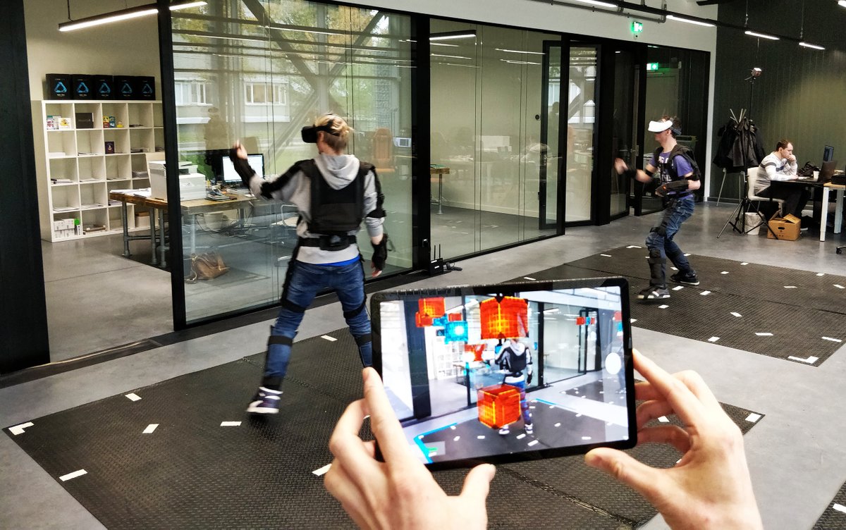 Exodus Burned takes hardware agnostic seriously. Using Full body motion tracking suits, two different VR headsets and Augmented Reality all within the same multiplayer experience!