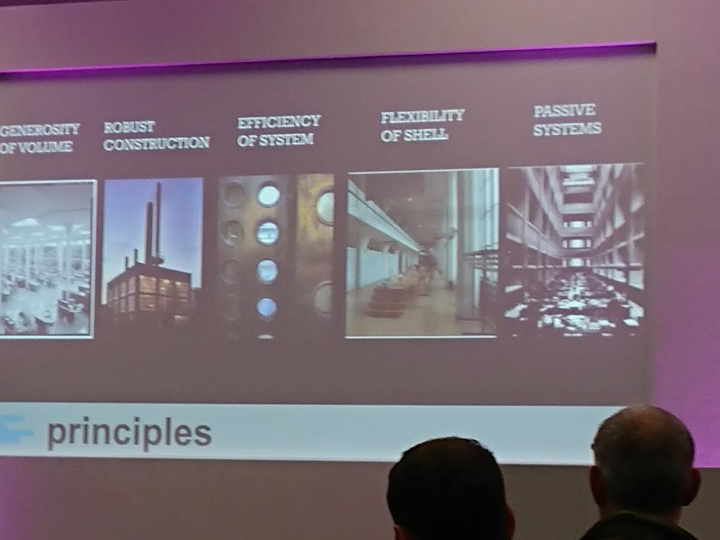 FloraBSamuel's tweet photo. Really exemplary presentation by @cmrcmrcmrcmr of #WhiteCollarFactory showing how research enables #architects to build low cost but really effectively, freeing up capital for social space.  @AHMMArchitects value engineering can be countered by data #BuildtoPerform @CIBSE https://t.co/8iIk5RXptA