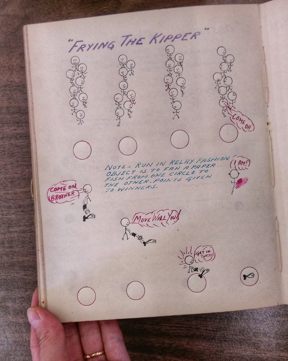 Some games for today's #ExploreYourArchive 
theme, #ActionArchives! Please enjoy Potatoe Relay, Frying the Kipper, and Obstacle Relay, courtesy of the Chambers Boy Scout Collection held by Rare Books & Special Collections