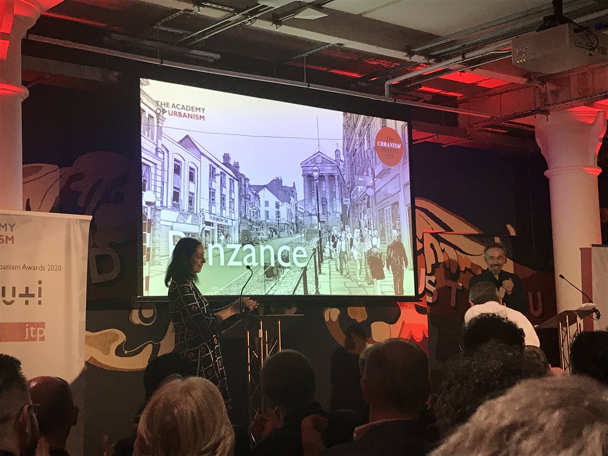 #UrbanismAwards @theAoU Winner of the Great Town Award is Penzance