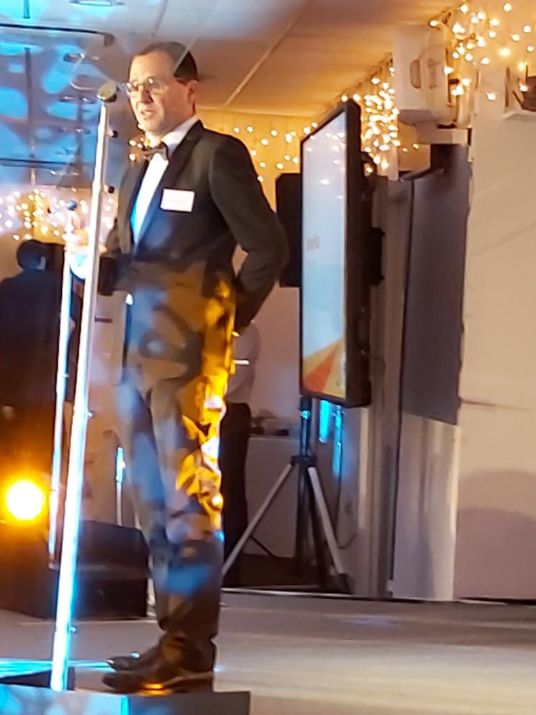 bronnieseeger's tweet photo. Opening speech at our HPC Excellence Awards dinner by our CEO Simone Rossi @edfehinkleyc #hpcawards https://t.co/5SWeBr5MKA