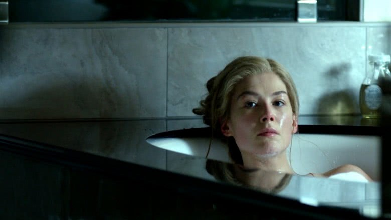 Rosamund Pike in GONE GIRL (2014, dir. David Fincher)It's a testament to Pike's chilling, commanding performance that Amy Elliot-Dunne has become such an iconic character.Review:  https://seventh-row.com/2014/10/03/gone-girl/