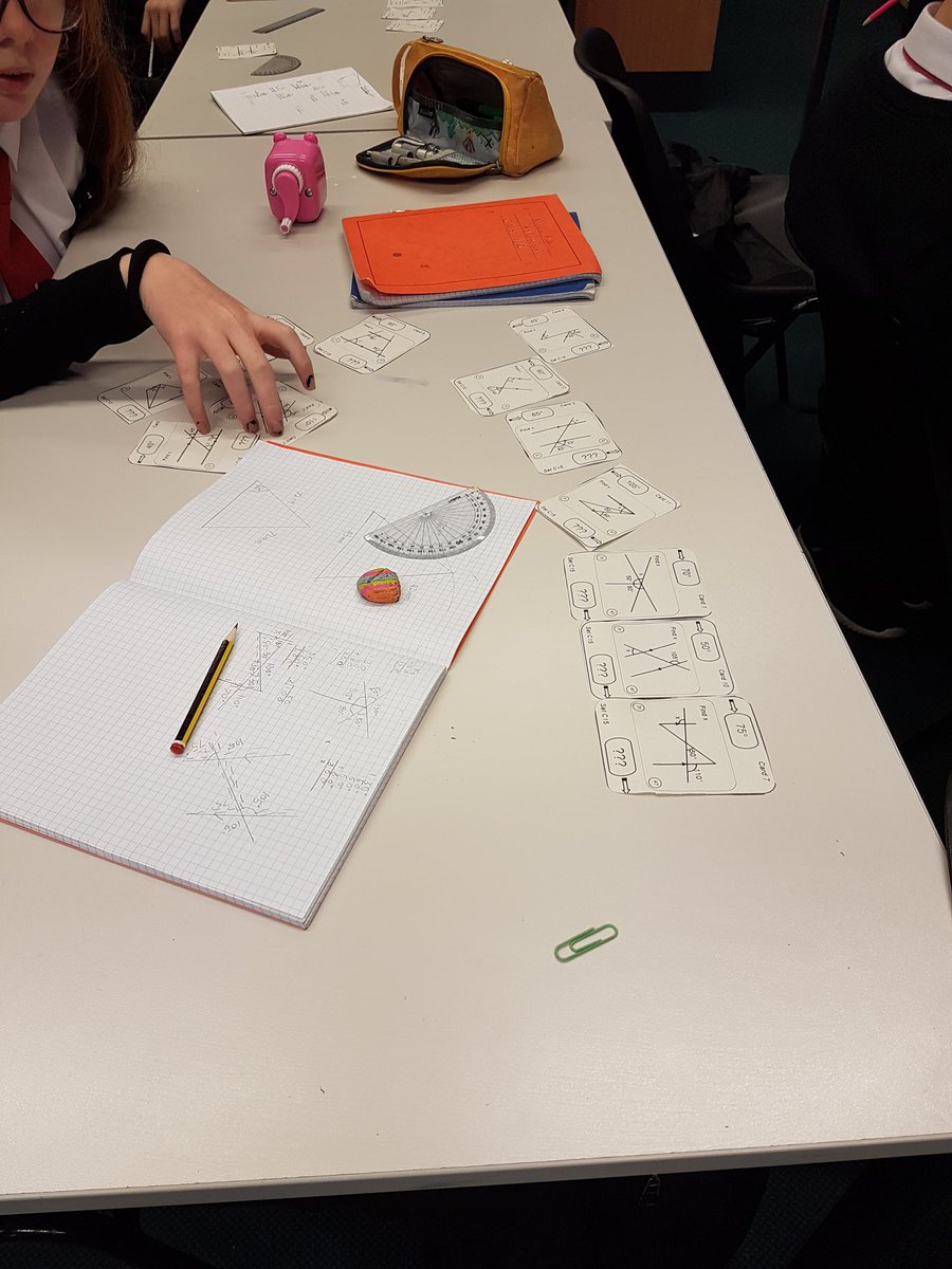 MsLumsden1's tweet image. My S1's did a great job today revising their angle skills with a #collaborative_learning loop card task. Brilliant to see the pupils supporting one another and taking ownership for their learning. @BraesHighMaths