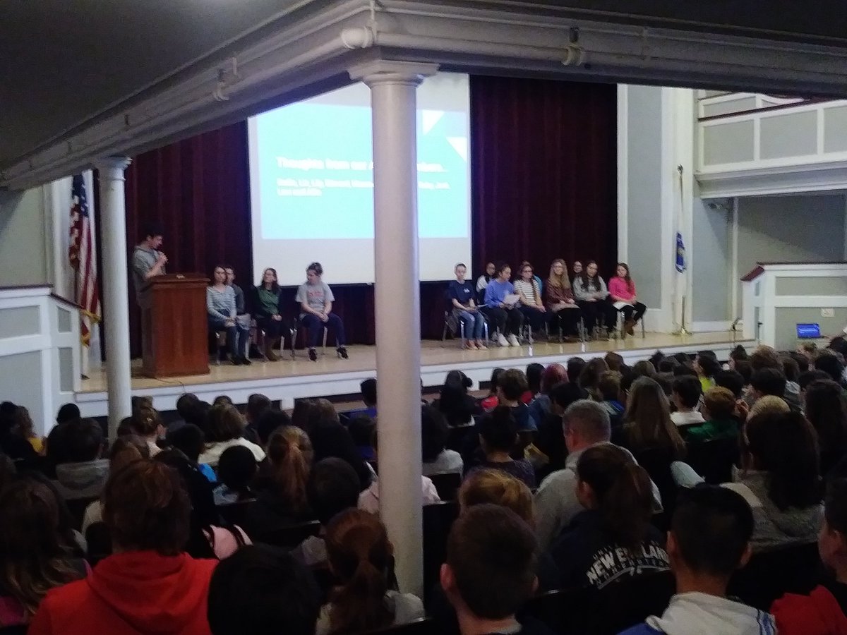 MrsTherriault's tweet photo. #wsparker #AWOD Thank you to the A World of Difference students for the #embracediversity assembly today https://t.co/9VcKhDl8XI