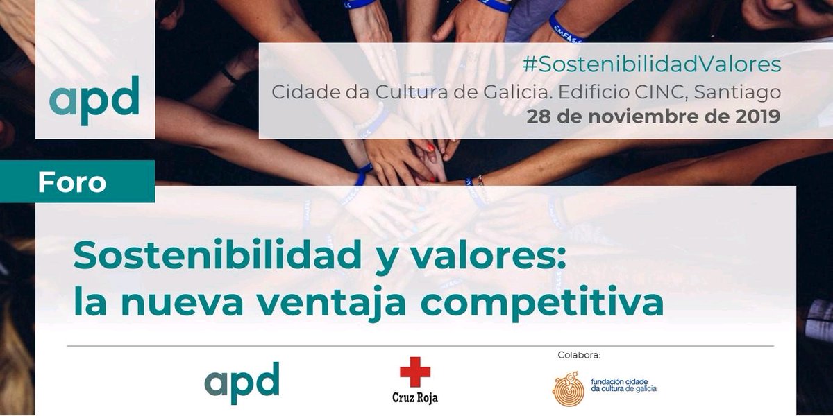 Lauraqmt's tweet photo. Cuenta atrás para el foro #SostenibilidadValores mañana en Santiago con @cruzvermella. Síguenos en directo en @APDasociacion, ¡te lo contamos todo! https://t.co/qoTofa6vsj