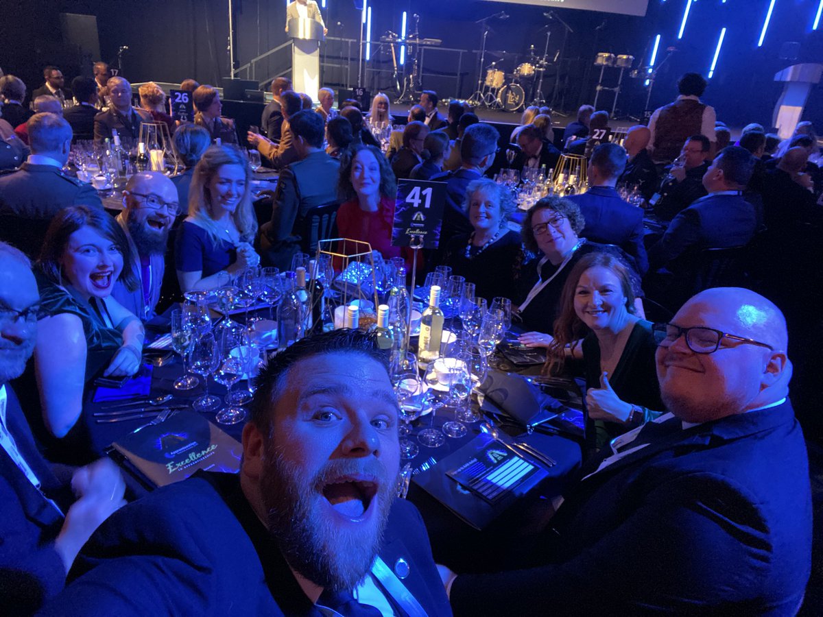asbear84's tweet photo. National Apprenticeship Awards!! MMU, Stockport Council and Pizza Hut Restaurants :) Table 41!! #appaward19 #table41 https://t.co/I41CFeQfhF