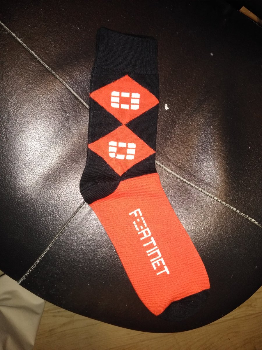 brischaefer's tweet image. Very stylish fortisocks, cant wait to try them out  @Fortinet