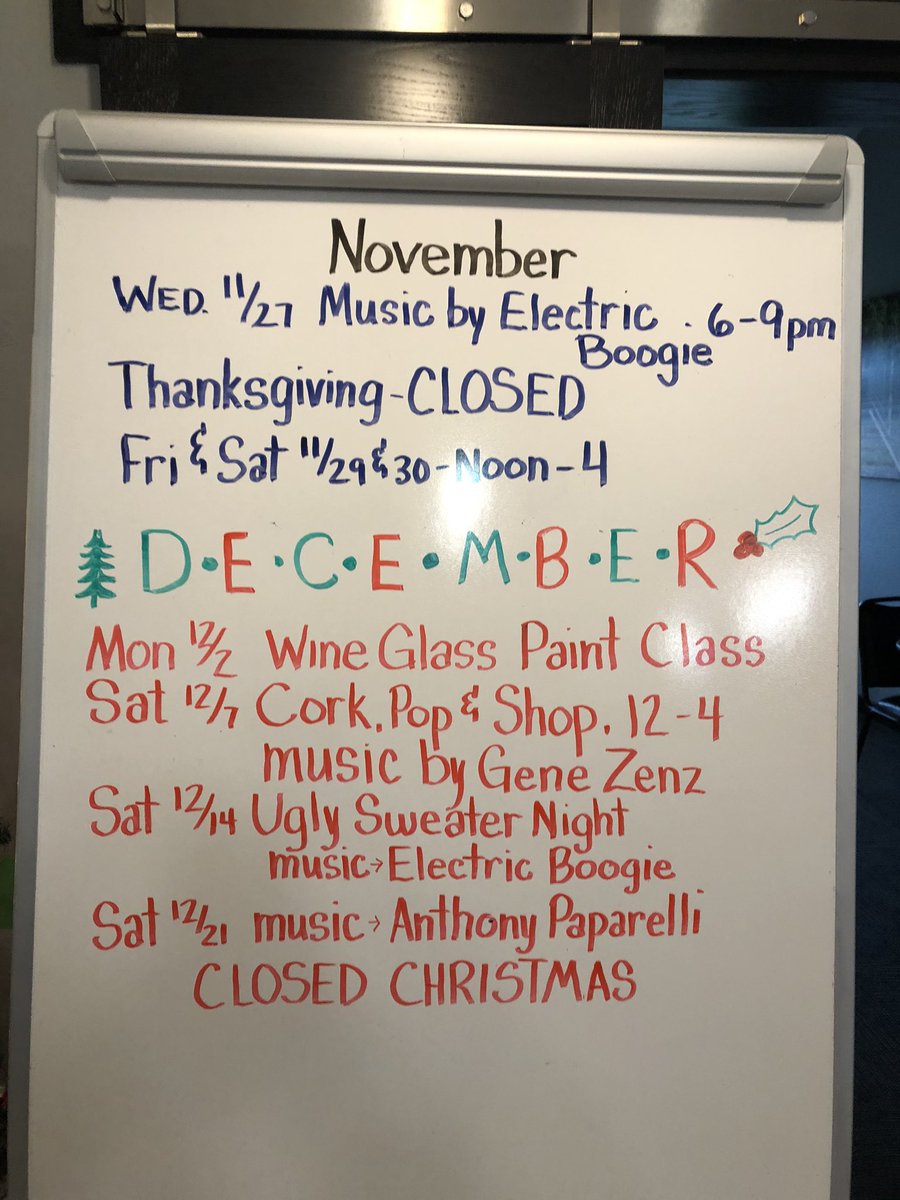 ELECTRIC BOOGIE TONIGHT!!  Last chance to grab your Thanksgiving wine.