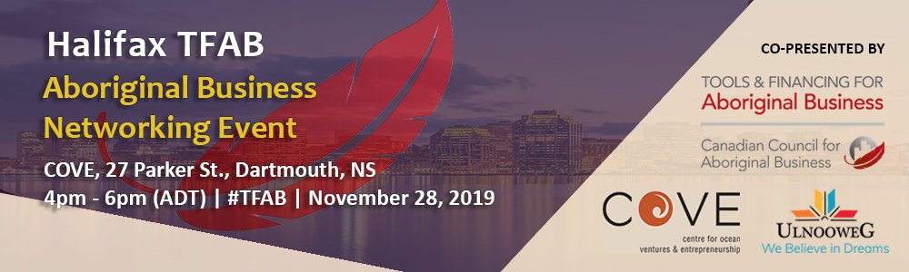 Getting ready to depart for YHZ for our TFAB Networking Event happening Thursday, Nov 28th. Thanks to our co-partners Ulnooweg and COVE. Thanks <a href="/denise_pothier/">Denise Pothier</a> for being our guest speaker #TFAB #SupplyChange ccab.com/halifax-tfab-a…