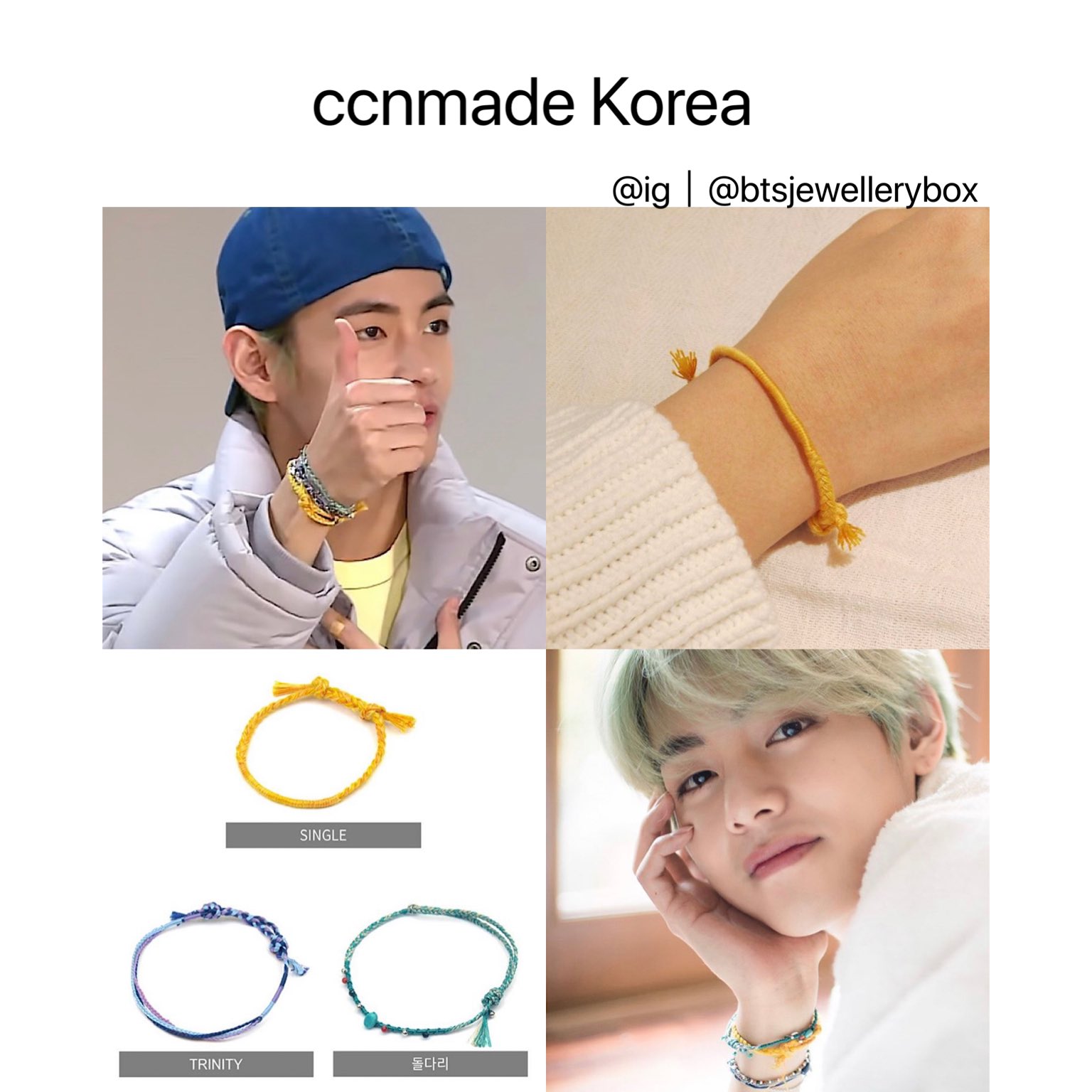 Ccnmade bracelet taehyung discount