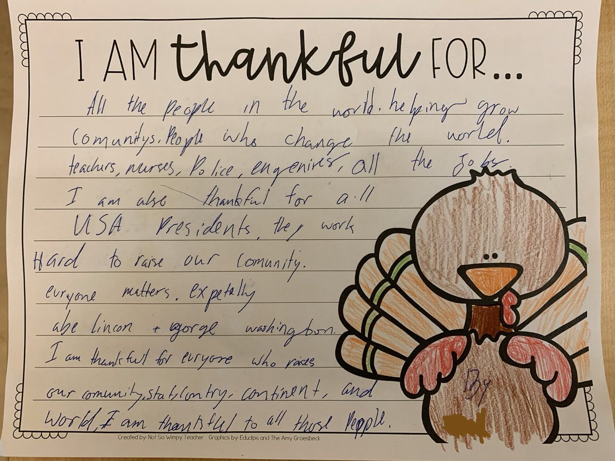 Wishing all #estabrookschool families a wonderful, safe, and enjoyable Thanksgiving! Check out our name collection turkeys and thankful writing 🦃 #joyinlearning
