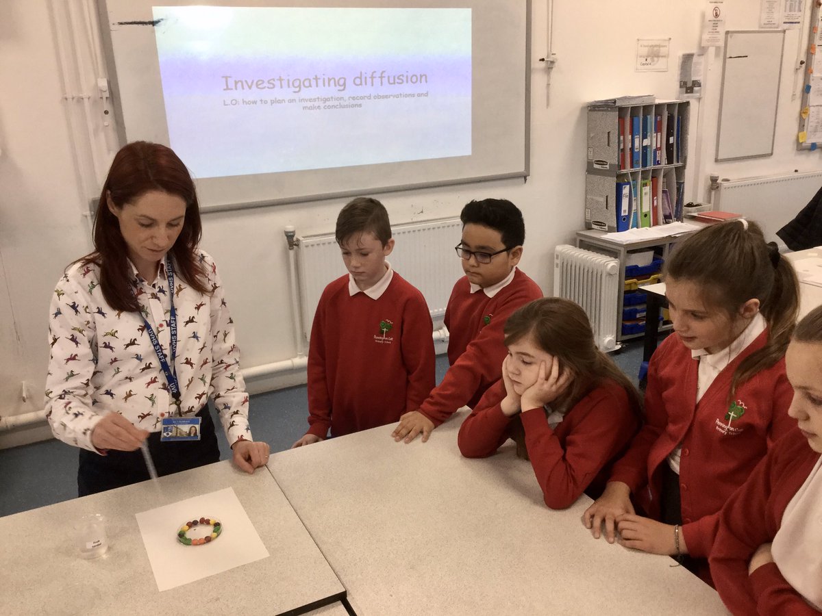 Pennington_2016's tweet image. Yr5 had fun today @uvhs investigating diffusion; how different temperatures of water increased the rate sugar coated coloured sweets dissolved. The effects were quite amazing! #Science #ScienceWeek2019
